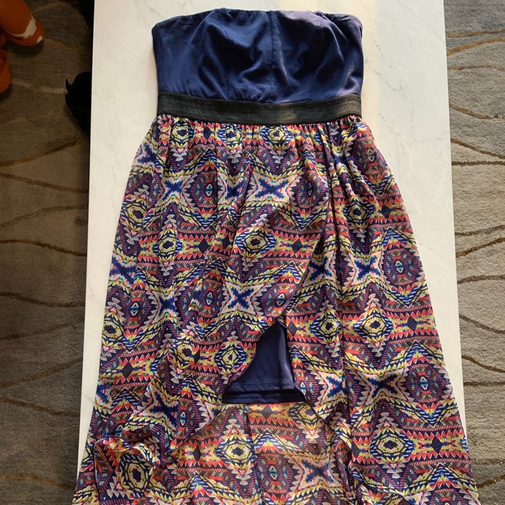 Xhilaration Patterned Flowing Dress